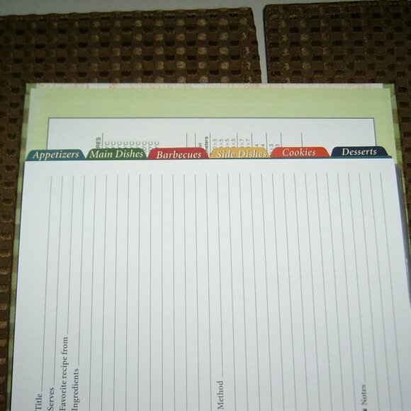 New Seasons Recipe Holder Binder Hardcover Book - Picture 4 of 4